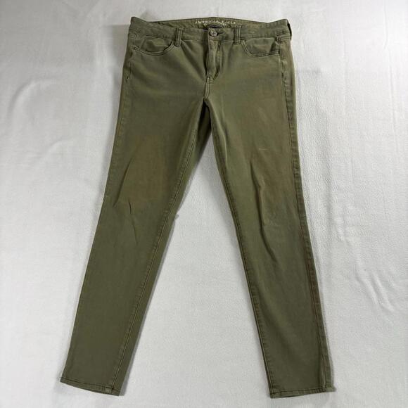 American Eagle Outfitters Denim - American Eagle Jegging 360 Super Stretch 35x28 Olive Skinny Jeans Womens 8